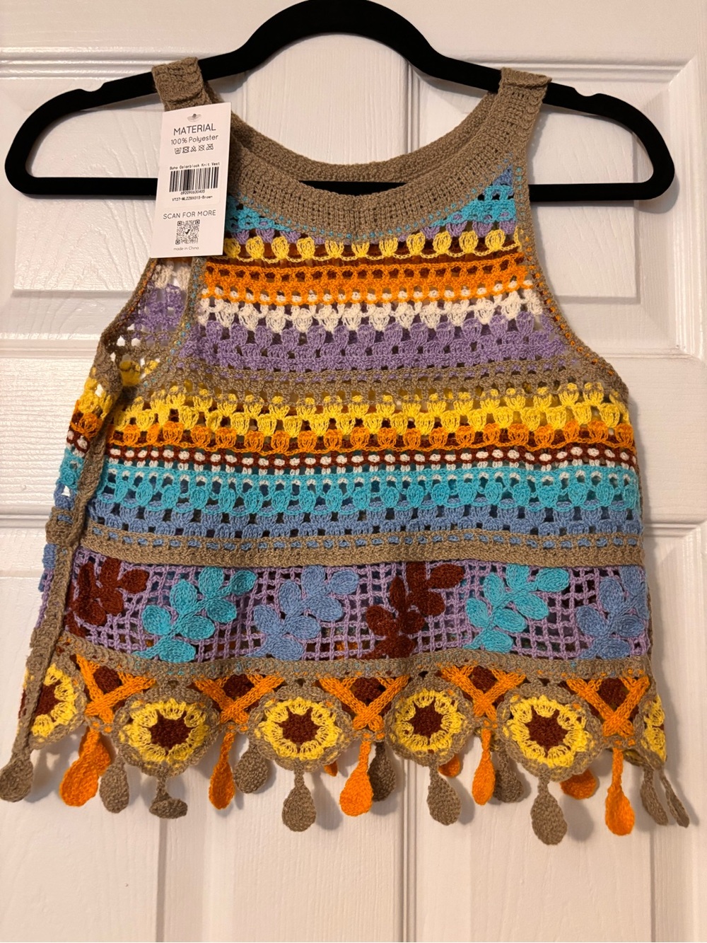 Boho Crochet XS-S Tank